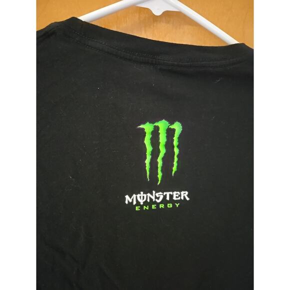 Monster Energy Screaming Skull Shirt Mens L Black Racing Streetwear Metal - Picture 5 of 5
